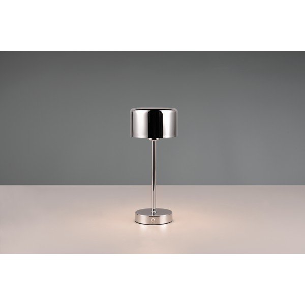Lampa stołowa LED w kolorze srebra z połyskiem ze ściemniaczem (wys. 30 cm) Jeff – Reality-image-4