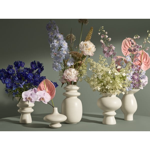 Kremowy ceramiczny wazon Kähler Design Kontur, wys. 29 cm-image-3