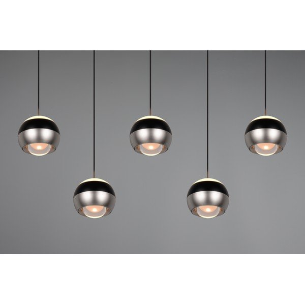 Lampa wisząca LED w czarno-srebrnym kolorze Orbit – Trio Select-image-2