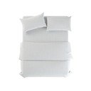 Biała lniana pościel jednoosobowa 135x200 cm Blanco – Native Natural