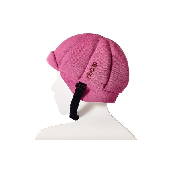 Różowa dziecięca czapka ochronna Ribcap Jackson, L