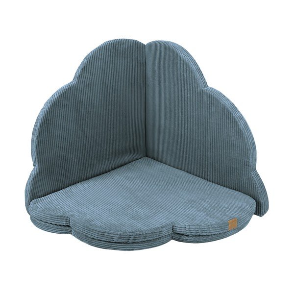 Turkusowa mata do zabawy dla dzieci 160x160 cm – Meowbaby-image-3