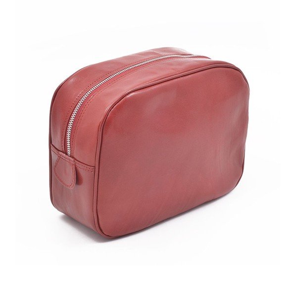Kosmetyczka skórzana Ferruccio Laconi Red-image-2