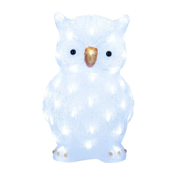 Świecąca dekoracja Owl, wysokość 43 cm