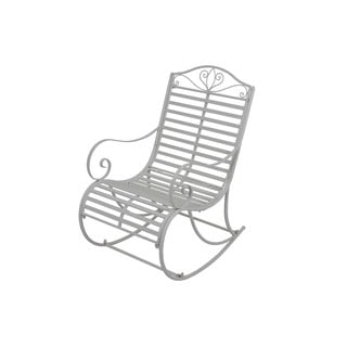 Biały metalowy fotel ogrodowy Tambo - Garden Pleasure