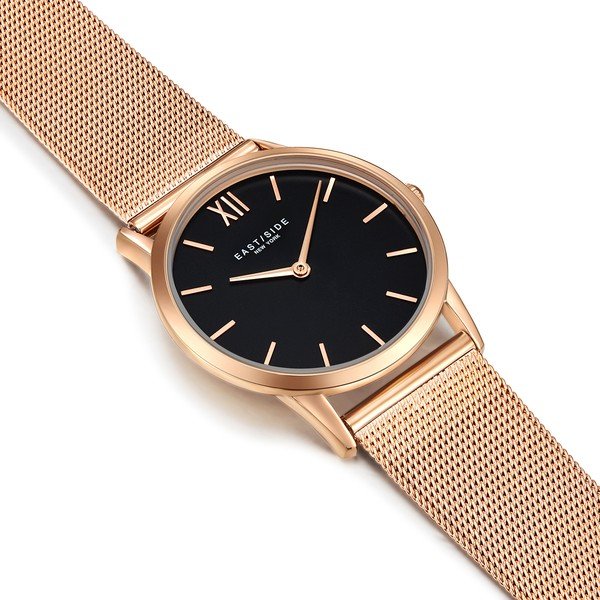 Zegarek damski w kolorze różowego złota z czarnym cyferblatem Eastside Upper Union-image-2
