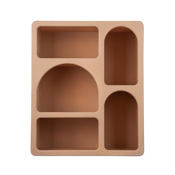 Wielopoziomowa półka w kolorze terakoty 40 cm Creamy – Bizzotto-image-1