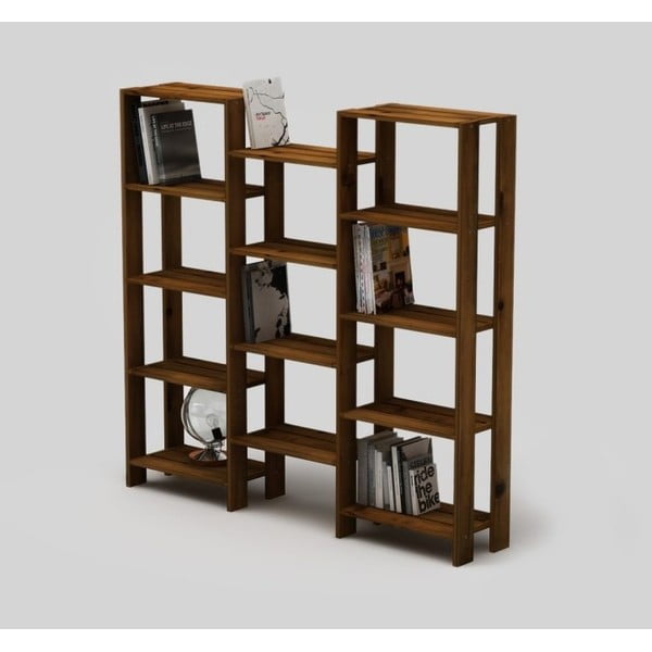 Brązowa biblioteczka Only Wood Brige Bookshelf 