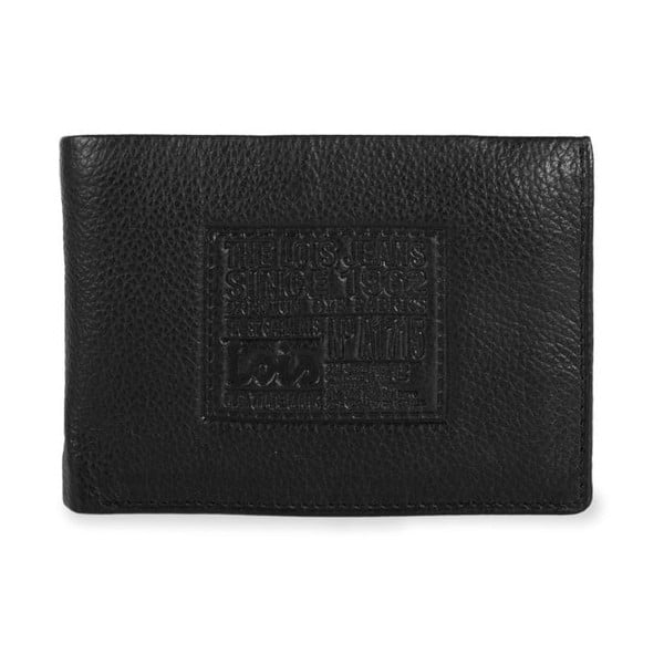 Skórzany portfel męski LOIS no. 211, czarny