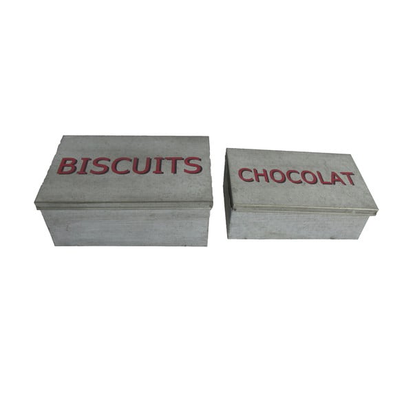 Zestaw 2 pojemników Antic Line Biscuits & Chocolat