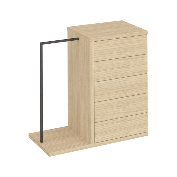 Niska szafa w dekorze dębu 105x113 cm Hugo – TemaHome-image-2