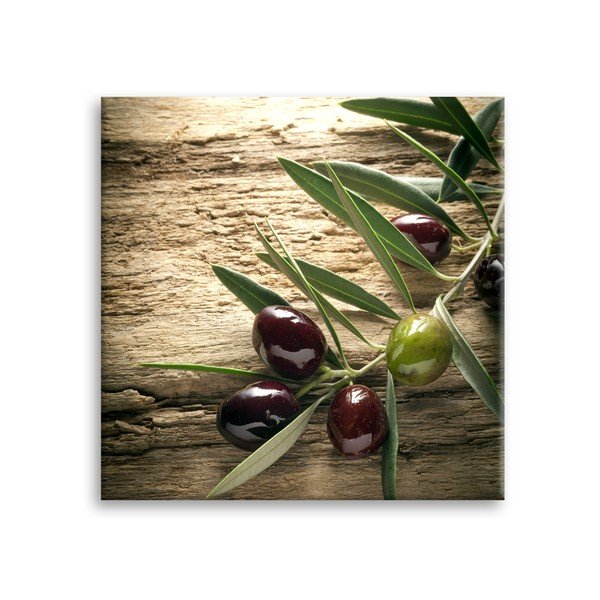 Obraz Styler Glas Kitchen Olives 4, 30x30 cm
