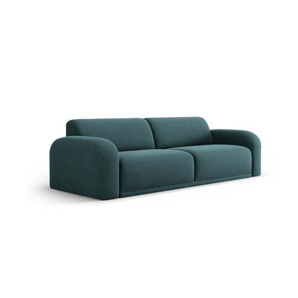 Niebieska aksamitna sofa 242 cm Erin – Micadoni Home-image-2