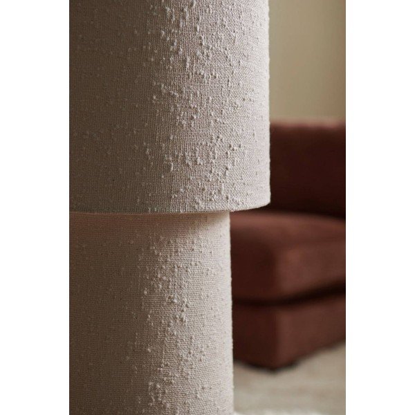 Kremowa lampa stojąca z materiału bouclé (wysokość 119 cm) Philo – Ellos Home-image-2