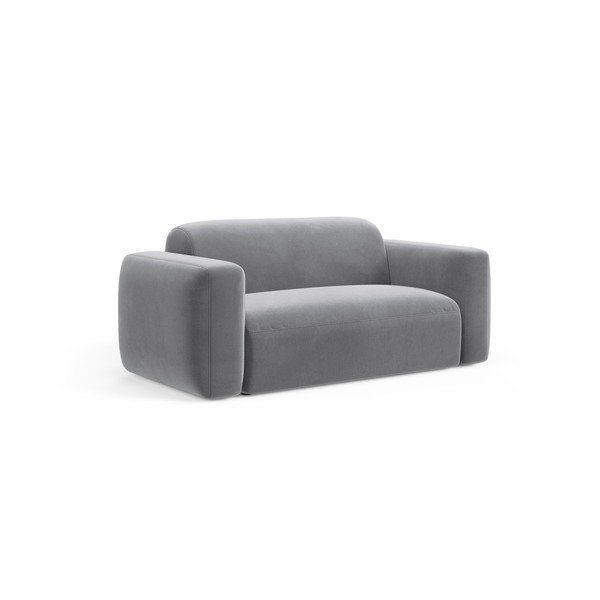 Szara aksamitna sofa 180 cm Strino – Cosmopolitan Design-image-1