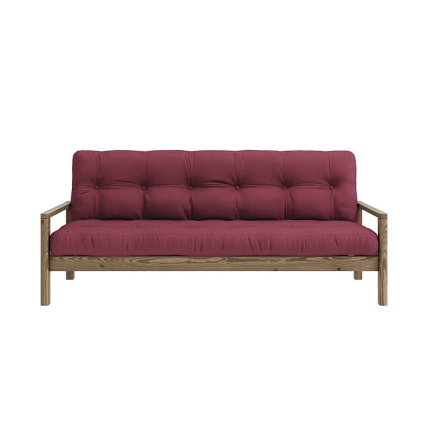 Bordowa rozkładana sofa 205 cm Knob – Karup Design