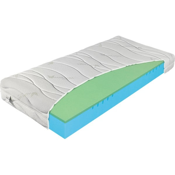 Twardy/ekstra twardy piankowy materac dwustronny 90x200 cm Polargel Superior – Materasso-image-2