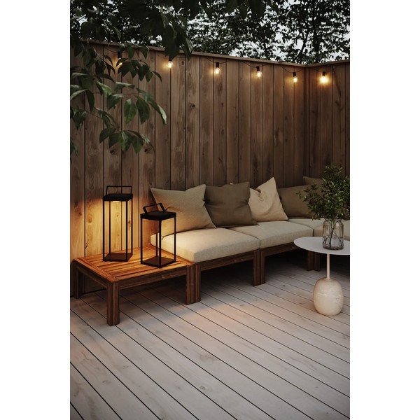 Czarny zewnętrzny lampion solarny LED na USB (wysokość 42 cm) Pure – Markslöjd-image-3