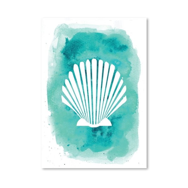 Plakat Watercolor Aqua Shell