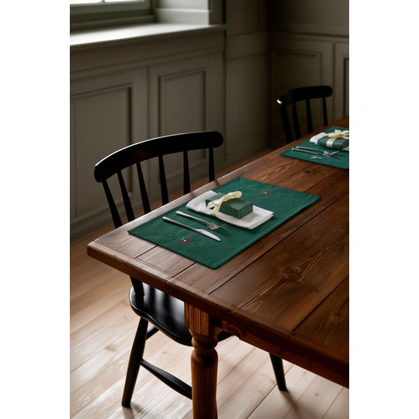 Mata stołowa ze świątecznym motywem z mieszanki bawełny 30x43 cm Christmas Fable – JUNA-image-3