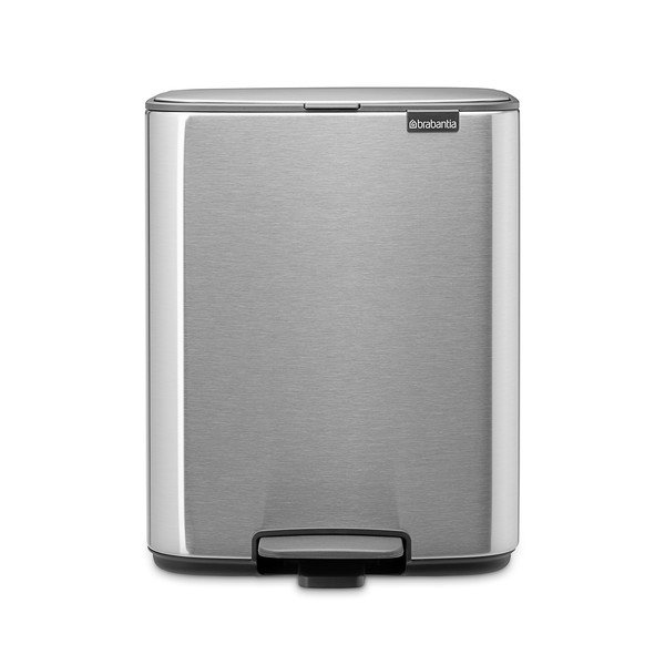 Stalowy kosz na śmieci z pedałem w kolorze matowego srebra 12 l Bo – Brabantia-image-4