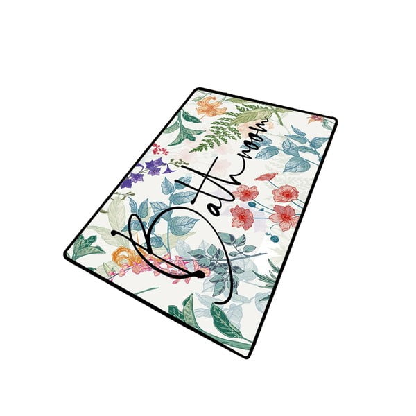 Dywanik łazienkowy 70x120 cm Green In Flower – Foutastic