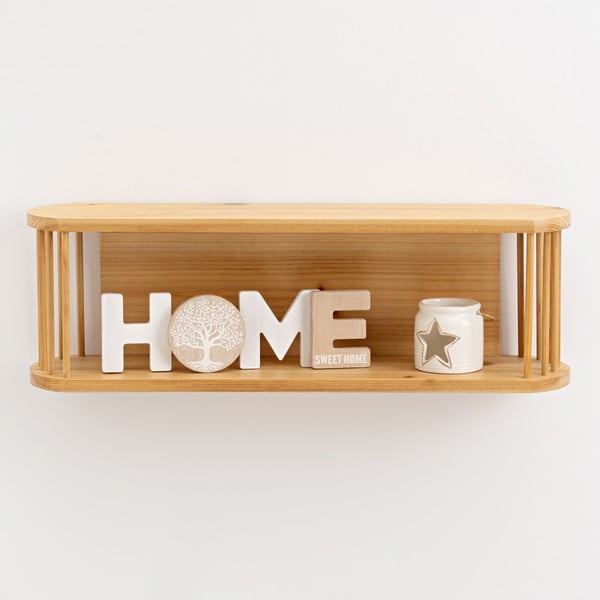 Półka na zdjęcia z litego drewna topolowego 60 cm Aspen – Casa Selección-image-1