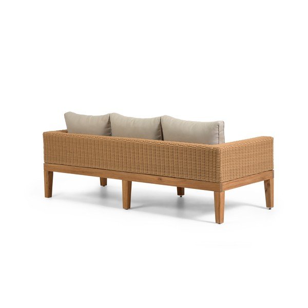 Sofa ogrodowa z beżową poduszką Kave Home Acae-image-3