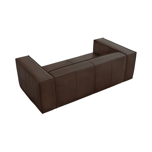 Ciemnobrązowa skórzana sofa 212 cm Madame – Windsor & Co Sofas-image-4