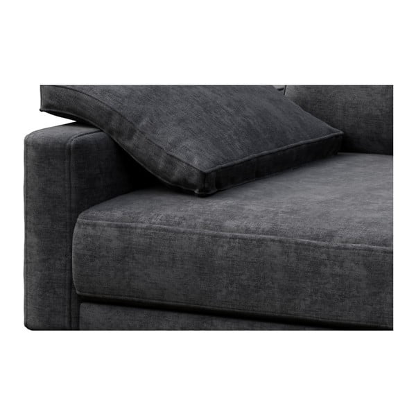 Ciemnoszara sofa z szezlongiem po prawej stronie MESONICA Musso-image-4