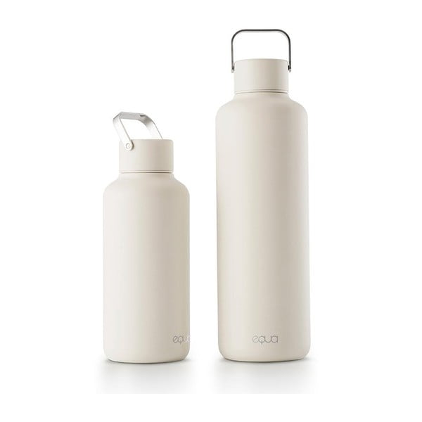 Biała nierdzewna butelka Equa Timeless, 1 l-image-3
