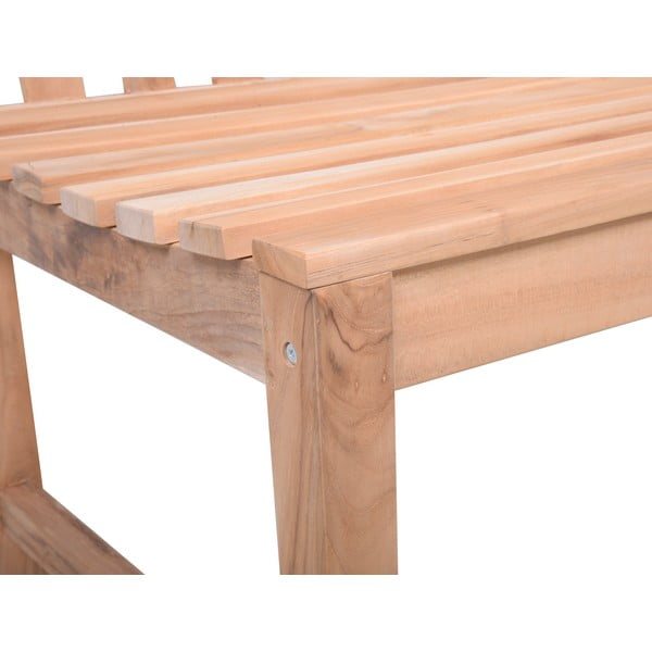 Drewniana ławka ogrodowa w naturalnym kolorze Solo – Garden Pleasure-image-4