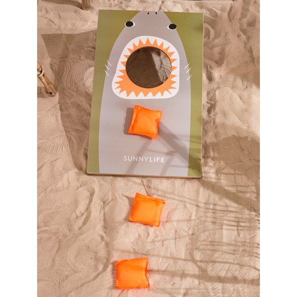 Zestaw planszy i woreczków do gry w cornhole Sunnylife Shark Attack-image-1