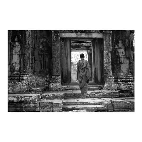 Obraz Black&White Temple, 45x70 cm