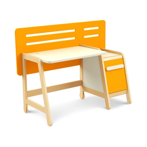 Pomarańczowe biurko Timoore Simple