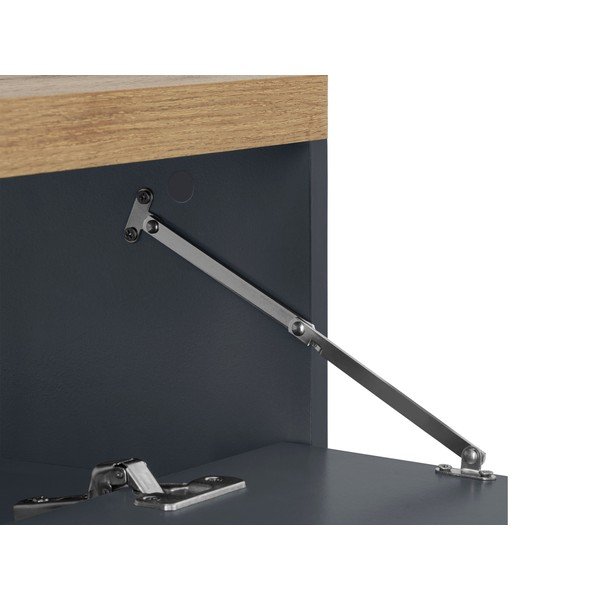 Antracytowa szafka pod umywalkę w dekorze dębu 60x57 cm Thessa – Støraa-image-3