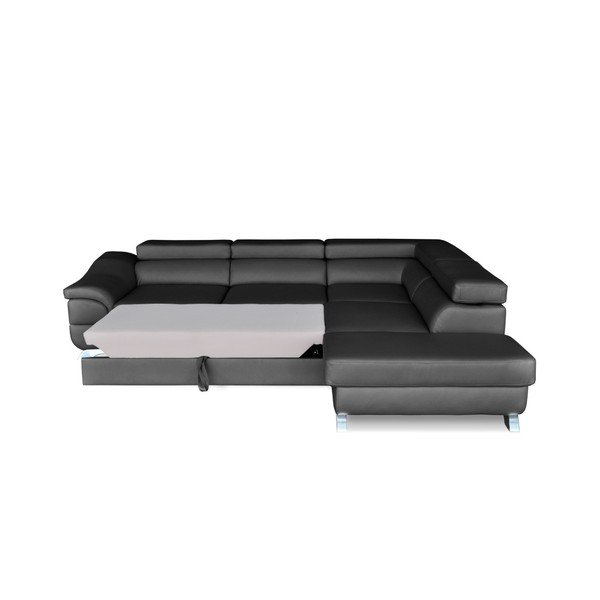 Ciemnoszary rozkładany narożnik prawostronny Windsor  & Co. Sofas Omnikron-image-4