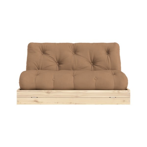 Brązowa rozkładana sofa 145 cm Flip – Karup Design