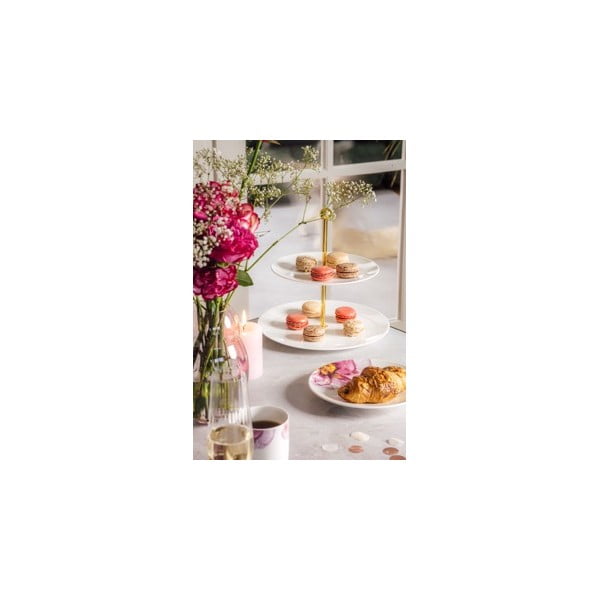 Biało-różowy porcelanowy talerz ø 21,2 cm Rose Garden − Villeroy&Boch-image-3