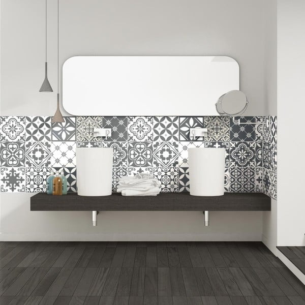 Zestaw 15 naklejek Ambiance Wal, 10x10 cm-image-1