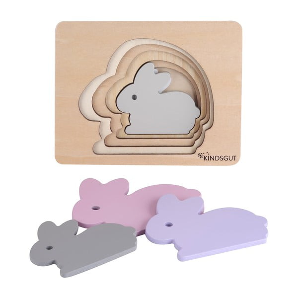Drewniane puzzle Rabbit – Kindsgut-image-4