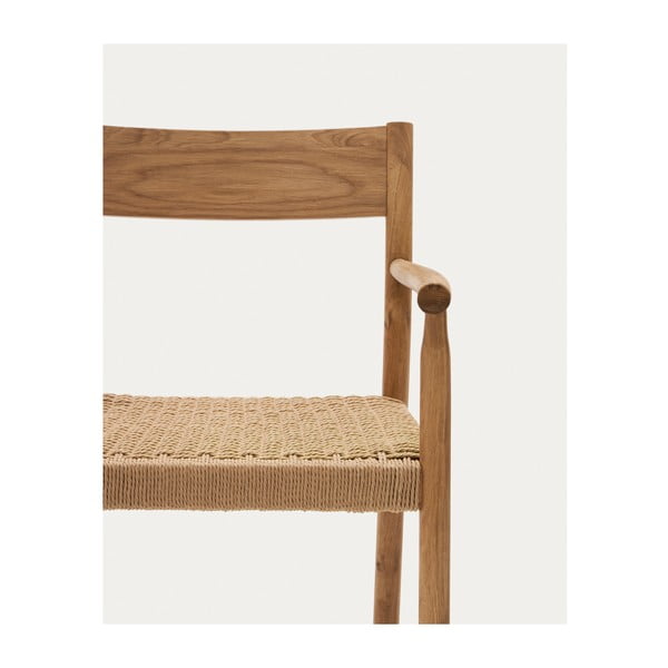 Krzesło z litego drewna dębowego w naturalnym kolorze Yalia – Kave Home-image-3