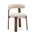 Brązowo-beżowe krzesło z litego drewna jesionowego Granite – Kave Home