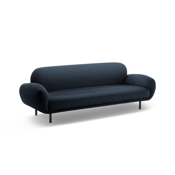 Ciemnoniebieska sofa z materiału bouclé 208 cm Poppy – Micadoni -image-1
