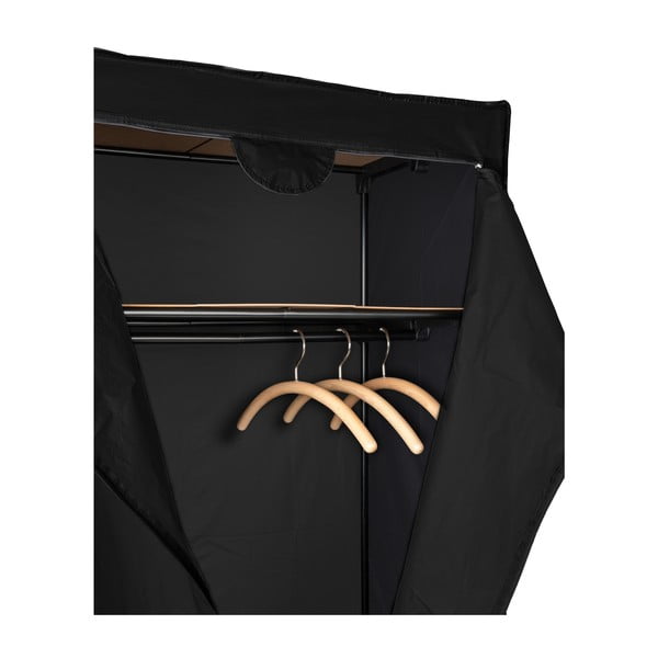 Czarna szafka materiałowa Wenko, 160x50x75 cm-image-4