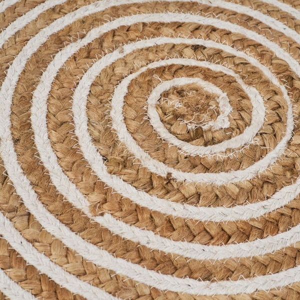 Naturalny okrągły dywan z juty ø 100 cm Natur – Casa Selección-image-1