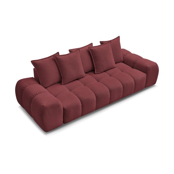 Bordowa sofa z tkaniny szenilowej 278 cm Everest – Bobochic Paris-image-4