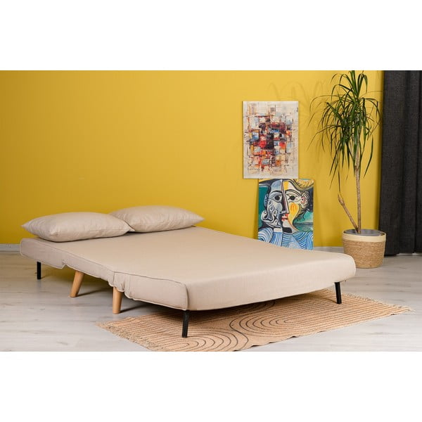 Beżowa rozkładana sofa 120 cm Folde – Artie-image-3