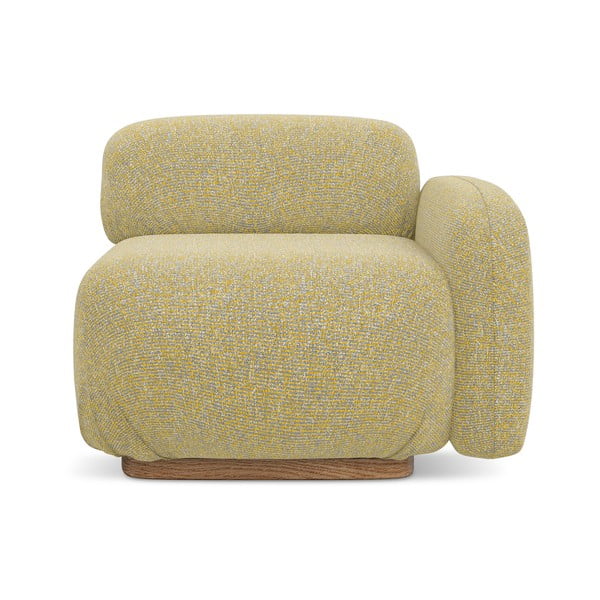 Żółty moduł sofy (prawostronny) Ailani – Makamii