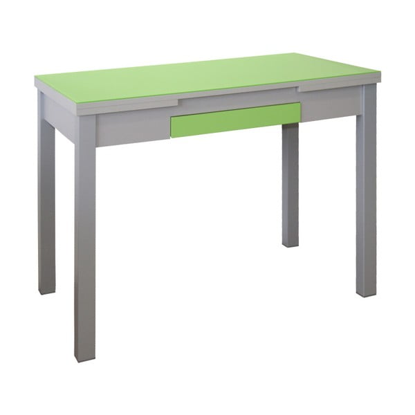 Zielony stół rozkładany Pondecor Roja, 60x100 cm